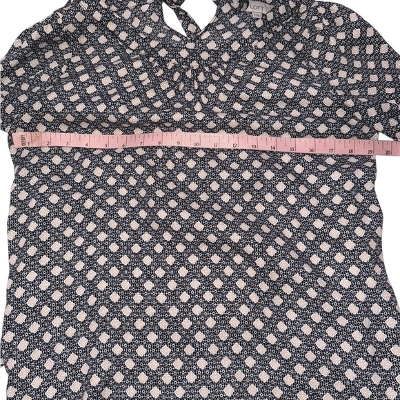 Ann Taylor LOFT Black White and Tan Patterned Long Sleeve Blouse Size Small - Picture 3 of 6